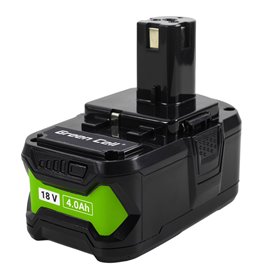 Green Cell Battery for Ryobi ONE+ 18V 4Ah Replacement Battery RB18L40